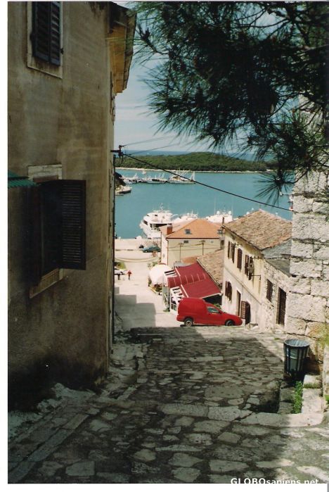 Postcard Vrsa harbour.