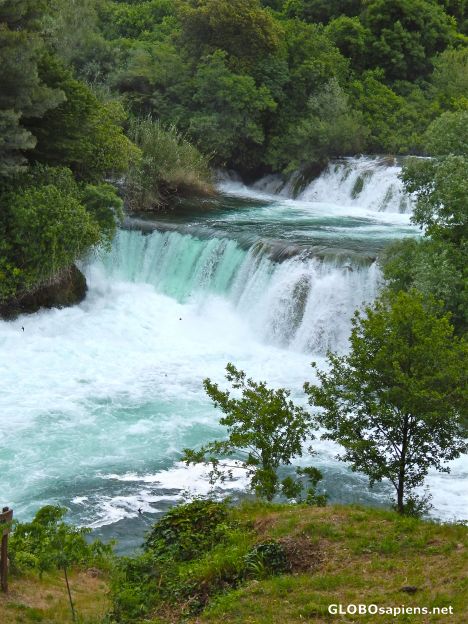 Postcard Waterfall on the Krka river