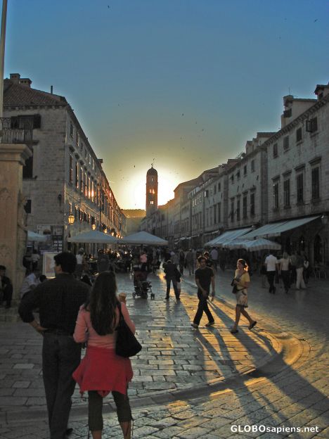 Postcard Stradum Dubrovnik Old Town Centre