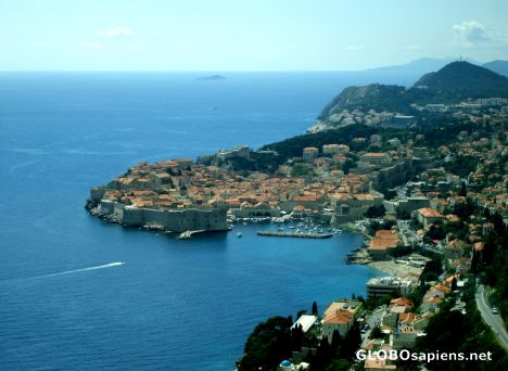 Postcard The walled city of Dubrovnik