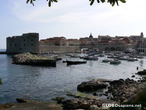 Postcard The old port of Dubrovnik