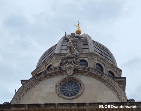 Postcard Šibenik Cathedral - dome