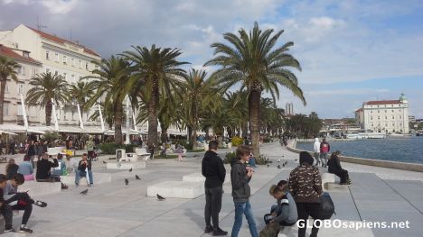 Postcard Coastal promenade in Split