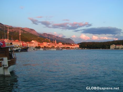 Postcard Makarska harbour