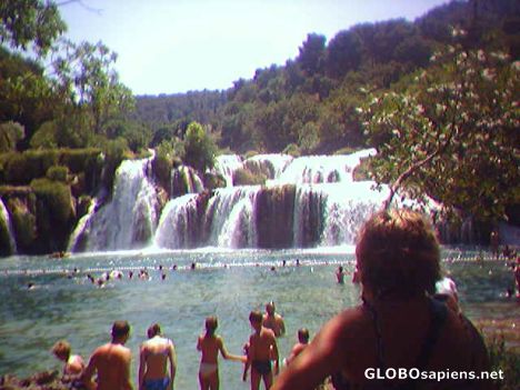 Postcard Krk waterfalls