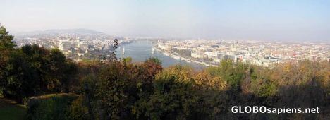 Postcard Donau - Budapest