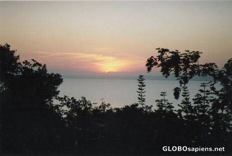 Postcard Twilight at Balaton Lake