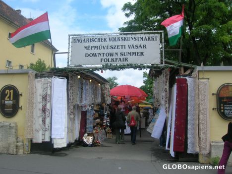 Postcard Hungarian market
