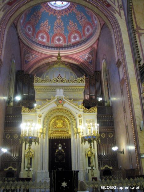Postcard Great Synagogue - Interior