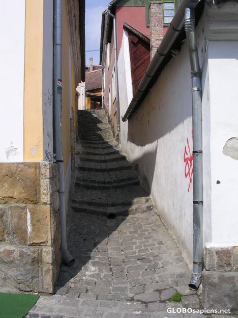 Postcard Szentendre - very narrow street