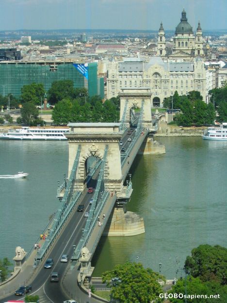 Postcard Oldest bridge of Budapest