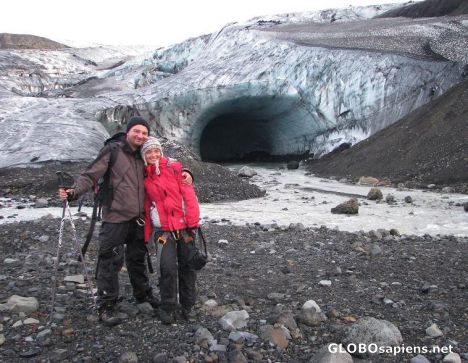 Postcard at Vatnajokull - the largest glacier of Europe