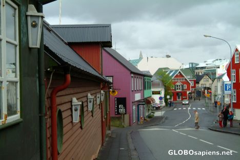 Postcard Reykjavik - centre of the capital
