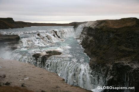 Postcard Gulfoss Waterfall