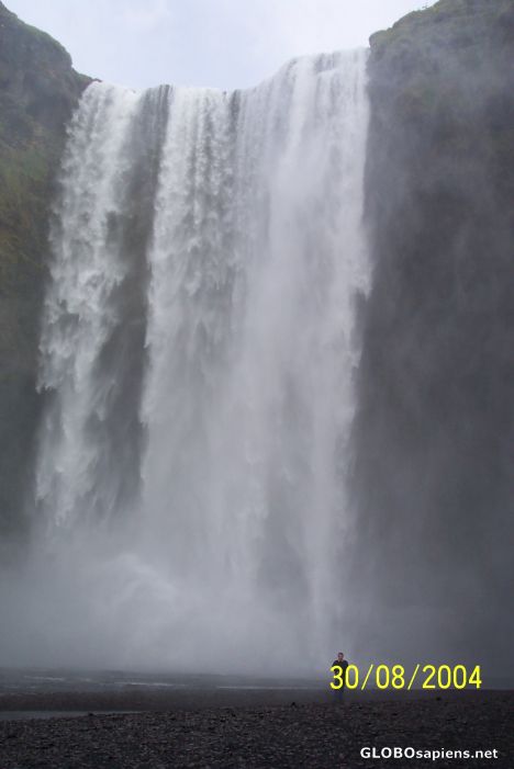 Postcard Skógafoss waterfall