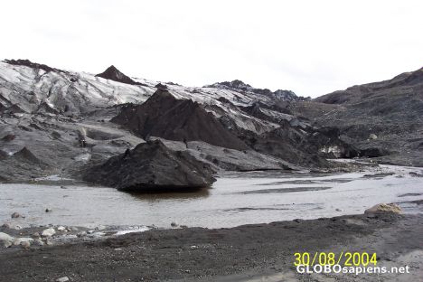 Postcard Mýrdalsjökull glacier