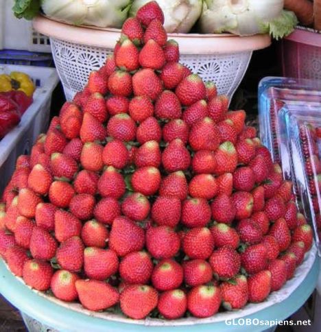 Postcard strawberries