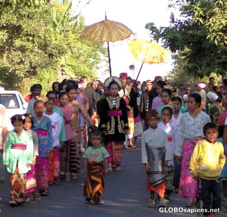 Postcard Procession on Lombok
