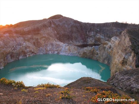 Postcard Crater Lakes at Kelimutu, Moni Indonesia (Flores)