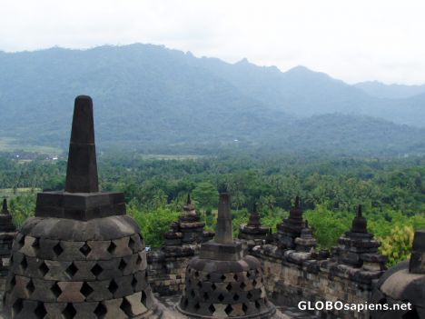 View From Borobudur