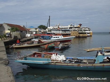 Postcard Port in Manado