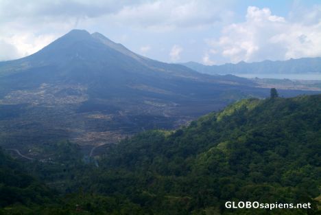Postcard Bali (ID) - volcanoes on the island
