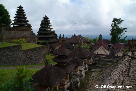 Postcard Bali (ID) - Pura Besakih - view from top