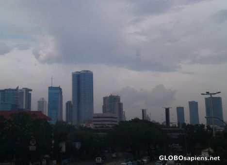 Postcard Jakarta's skyline
