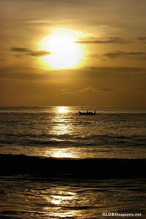 Postcard Jimbaran Beach Sunset No. 1