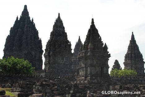 Postcard Prambanan temples