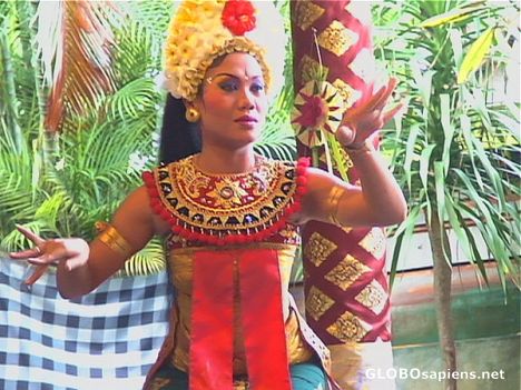 Postcard Balinese dancer