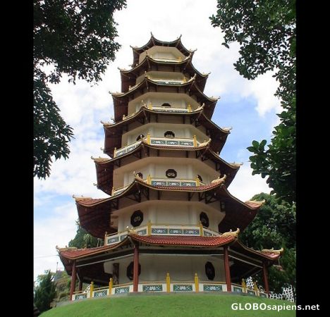 Postcard Buddhist Temple in Sorong