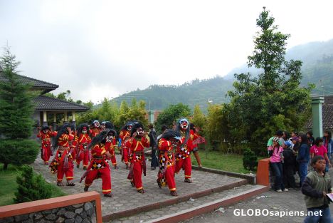 Postcard Tarian Buto - the Giant Dance