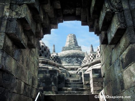 Postcard Indonesia,Java,Borobudur