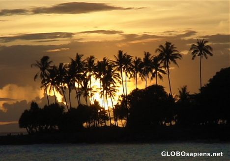 Postcard Lombok sunset