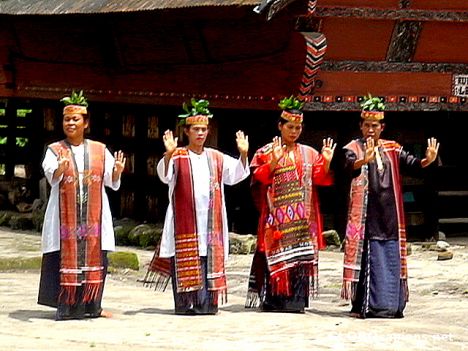 Postcard Batak dance