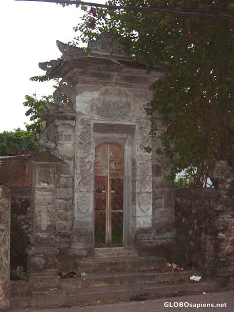 Postcard Typical Balinese Door