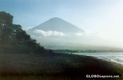 Postcard Mount Agung