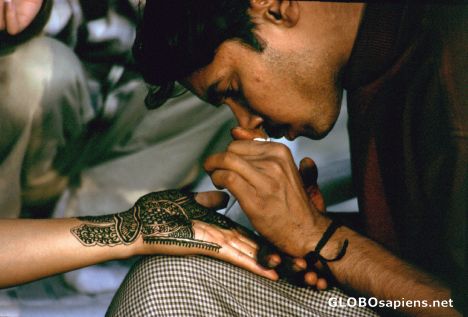Postcard Henna Painting