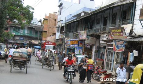 Postcard Dariba Kalan Street in Chandni Chowk