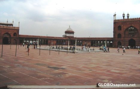 Postcard Courtyard of Jama Masjid