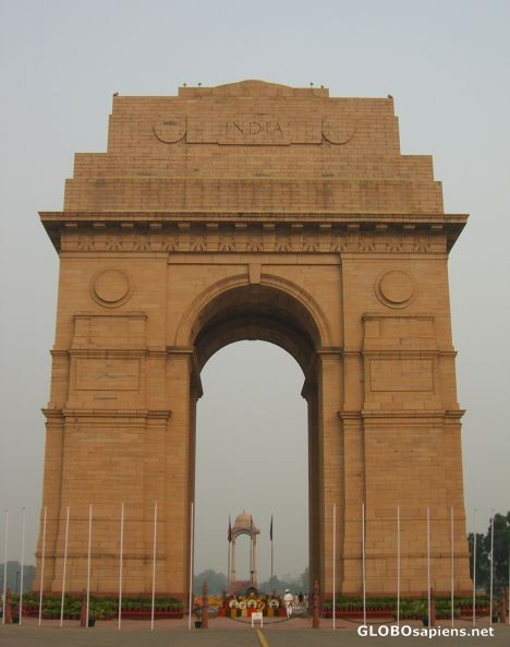 Postcard India Gate at Delhi - a war memorial