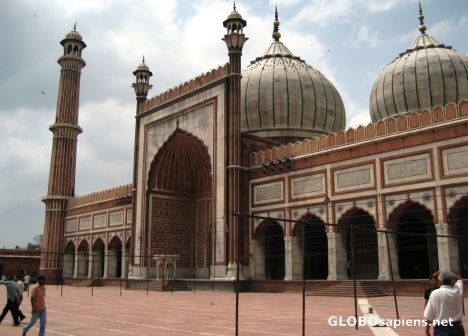 Postcard White Domes over Jama Masjid