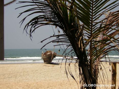 Postcard view on benaulim beach