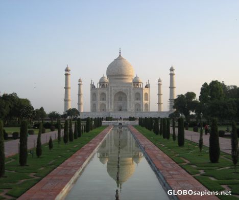 Postcard Taj Mahal at Sunrise