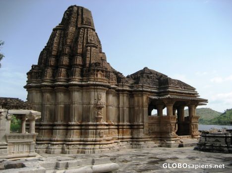 Postcard Saas Bahu Temple ruins at Nadga