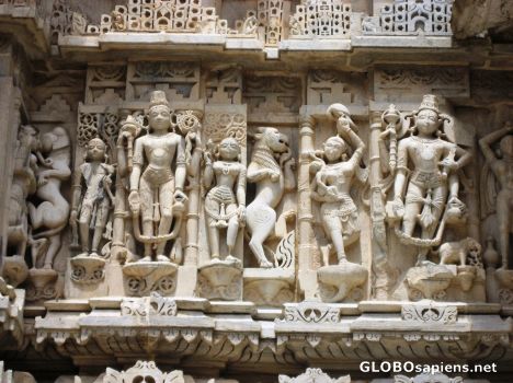 Postcard Jagdish Mandir Temple Carvings
