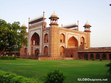 Postcard Entrance Gate to the Taj Mahal
