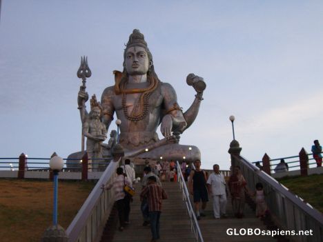 Postcard Shiva statue at Murdeswara
