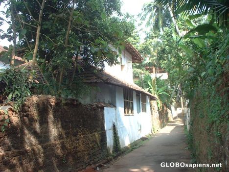 Postcard Old side streets of Kozhikode
